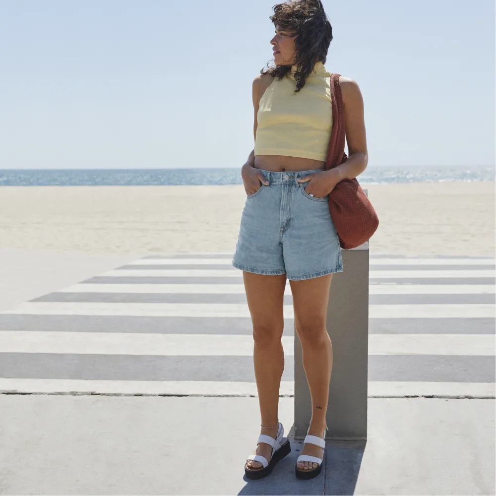 Everlane The A-Line Denim Short